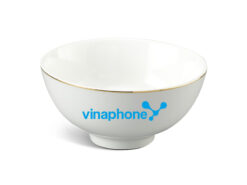 Chén Sứ Ăn Cơm Minh Long Jasmine IFP – Chỉ Vàng In Logo Vinaphone HG