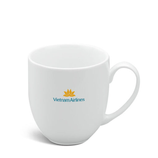 Ly sứ Minh Long Camellia Trắng 0.4L dùng để uống trà in logo Vietnam airlines HG