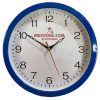 Đồng hồ treo tường màu xanh dương kim rỗng in logo Đẹp DHLOQBV13
