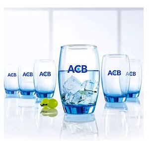 Ly thủy tinh in logo in logo doanh nghiệp ACB cho doanh nghiệp LTTLGQBV12